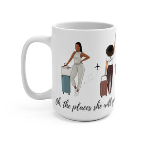 She Travels - Mug 15oz - JazzyStones - One Vision Apparel