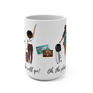 She Travels - Mug 15oz - JazzyStones - One Vision Apparel