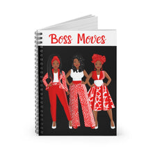 Load image into Gallery viewer, Boss Moves - Spiral Notebook (Red) - JazzyStones - One Vision Apparel