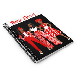 Boss Moves - Spiral Notebook (Red) - JazzyStones - One Vision Apparel