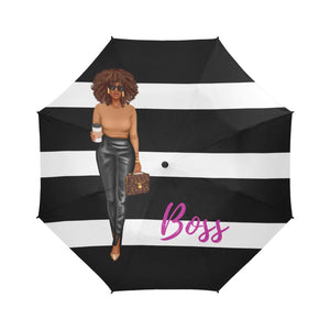 Boss - Semi-Automatic Foldable Umbrella - JazzyStones - One Vision Apparel