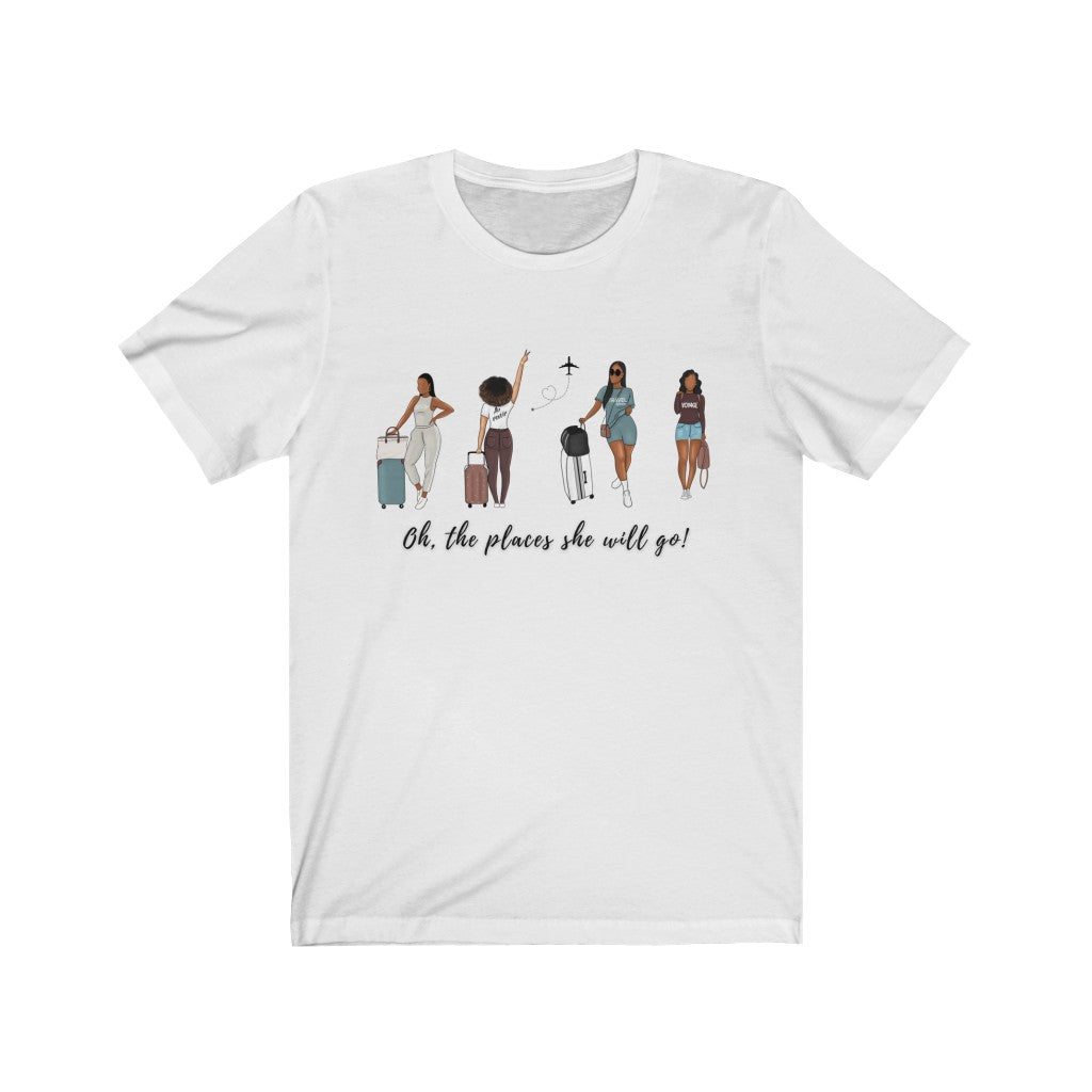 She Travels - Jersey Short Sleeve Tee (3 colors)