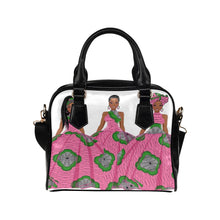 Load image into Gallery viewer, Shoulder handBag - Pink &amp; Green