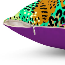 Load image into Gallery viewer, Purple Leopard - Square Pillow - JazzyStones - One Vision Apparel