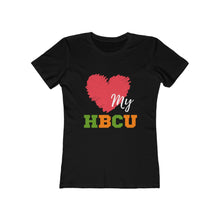 Load image into Gallery viewer, Scribble Heart - Love HBCU - Women&#39;s The Boyfriend Tee