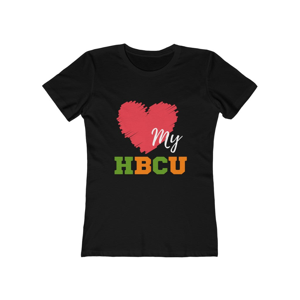 Scribble Heart - Love HBCU - Women's The Boyfriend Tee