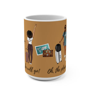 She Travels - Mug 15oz - JazzyStones - One Vision Apparel