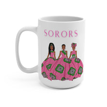 Load image into Gallery viewer, Sorors - Pink &amp; Green - Mug 15oz