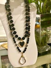 Load image into Gallery viewer, Black &amp; Tibetan Necklace - JazzyStones - One Vision Apparel